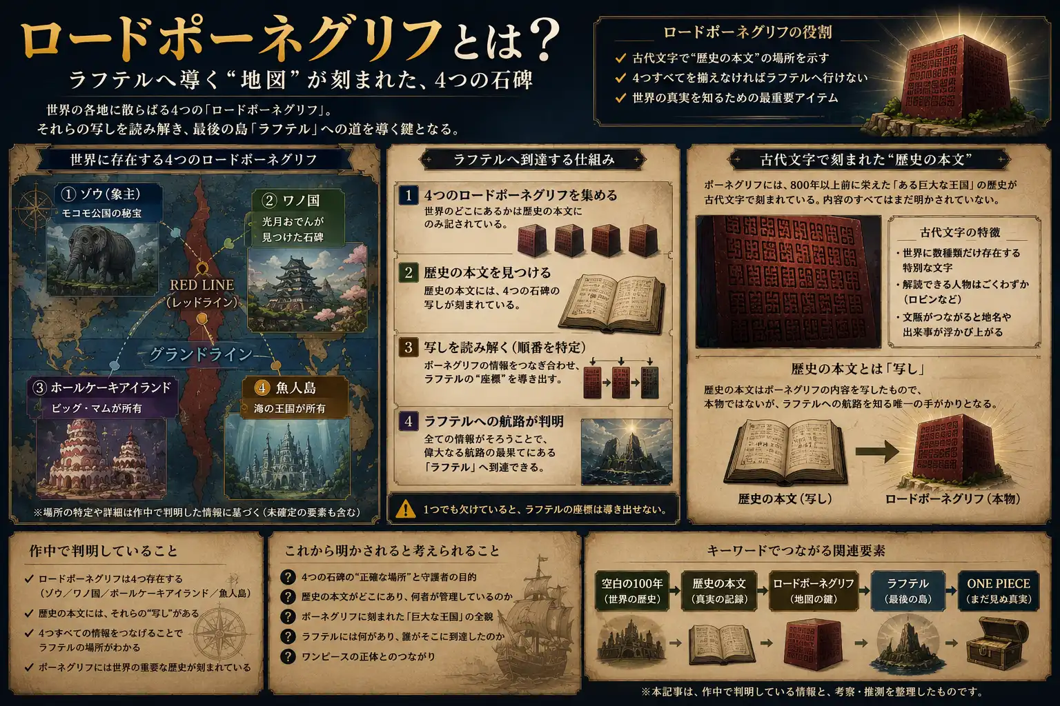 ラフテルへ至るロードポーネグリフの構造