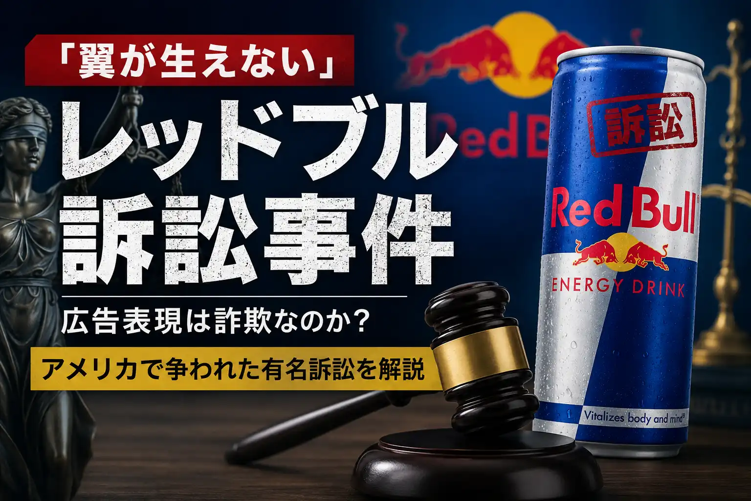 レッドブル「翼をさずける」訴訟とは?本当に翼が生えないから訴えられたのか